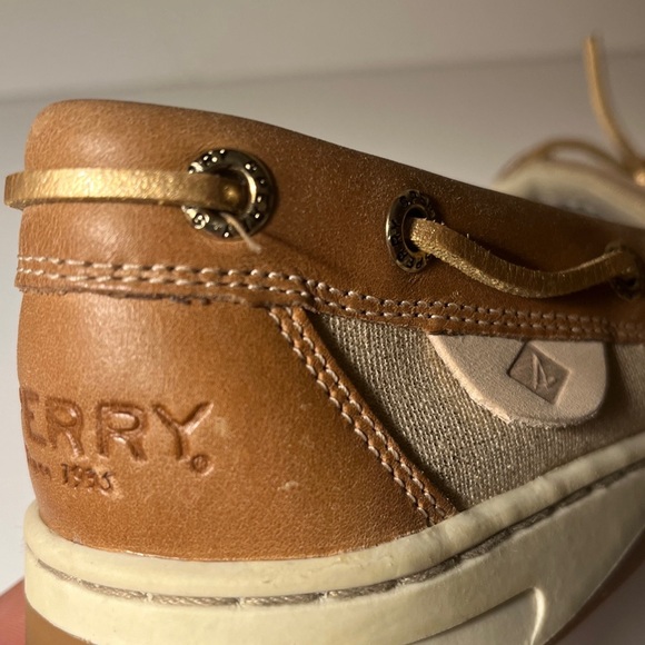 SPERRY Angelfish Metallic Boat Shoe, Size 7, used but in good condition - Picture 11 of 16